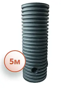 Дренажный колодец d500 h5000 с черной крышкой (отводы 160 мм) 1